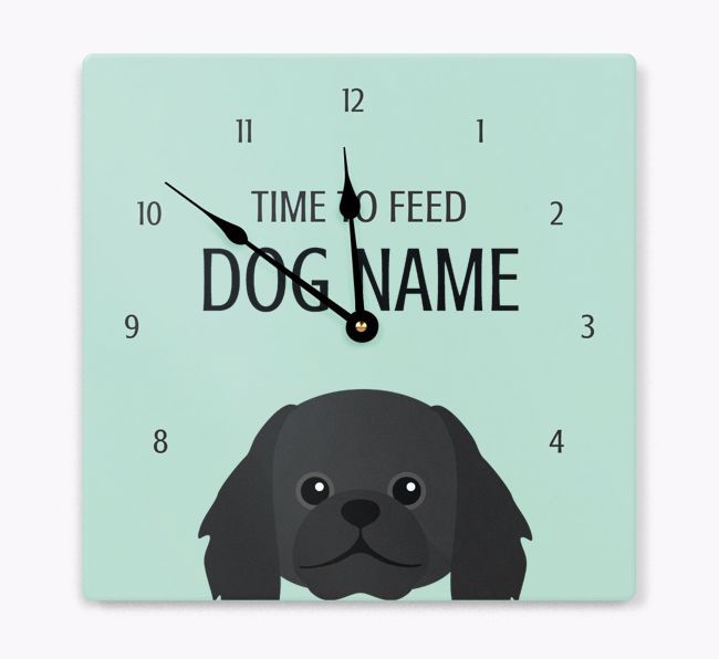 Time To Feed: Personalized {breedFullName} Wall Clock